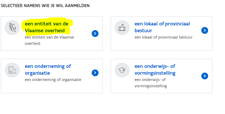 kies entiteit